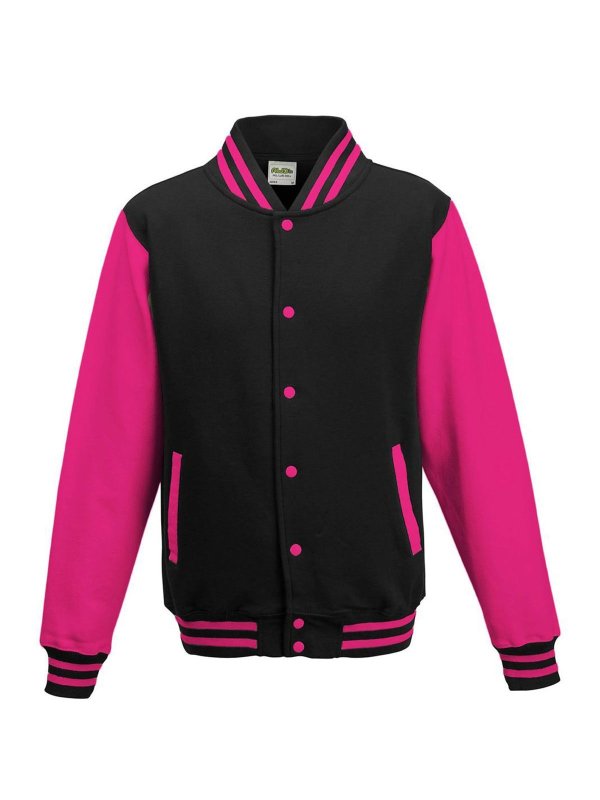 jet black/hot pink